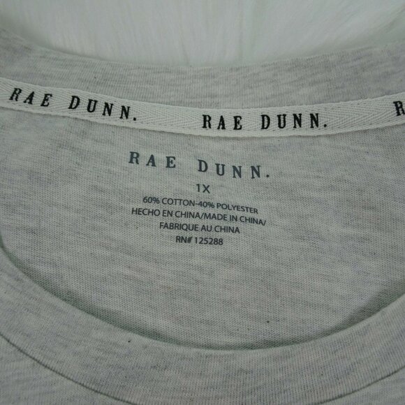 NWT Rae Dunn The Future Is Female Graphic Tee T- Shirt Comfy  1X - Picture 8 of 11